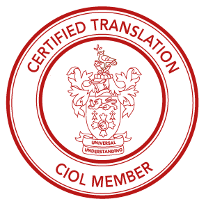 Certified Translation — CIOL Member logo